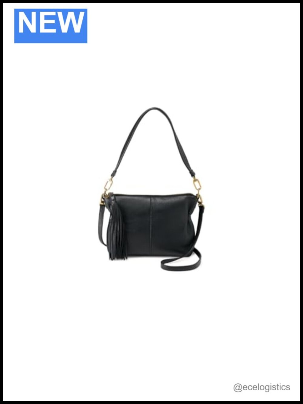 Leather Crossbody Shoulder Bag with Removable Straps, 12L x 7.5H x 2D